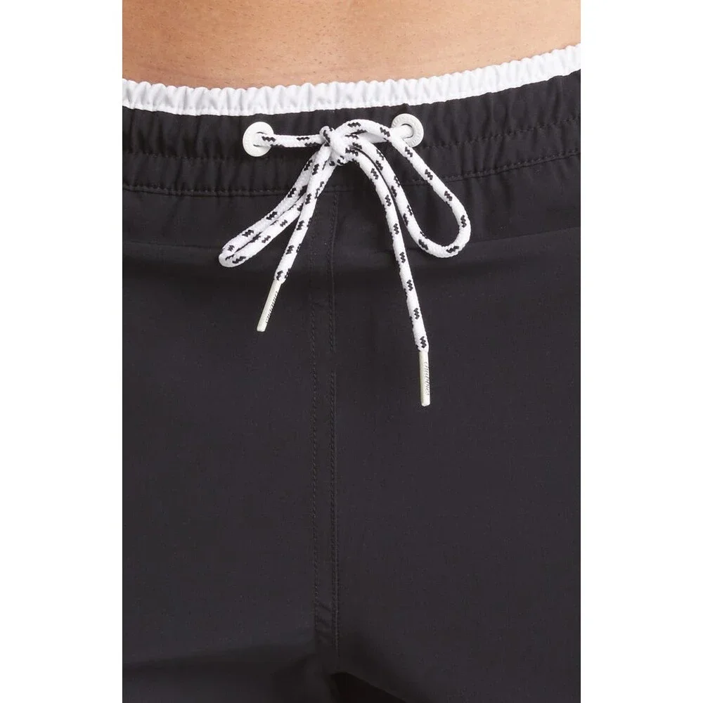 Chubbies Swim Trunks Mens 2XL Black Boxer Brief Lined Drawstring Waist FTS1002